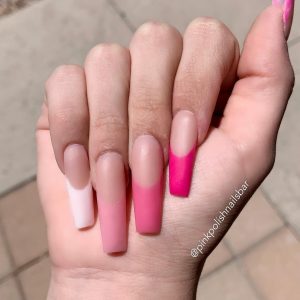 Nails Obsession Claw Addicts Pink Shades Design