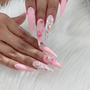 Claw Addicts Pink Color Nails Design